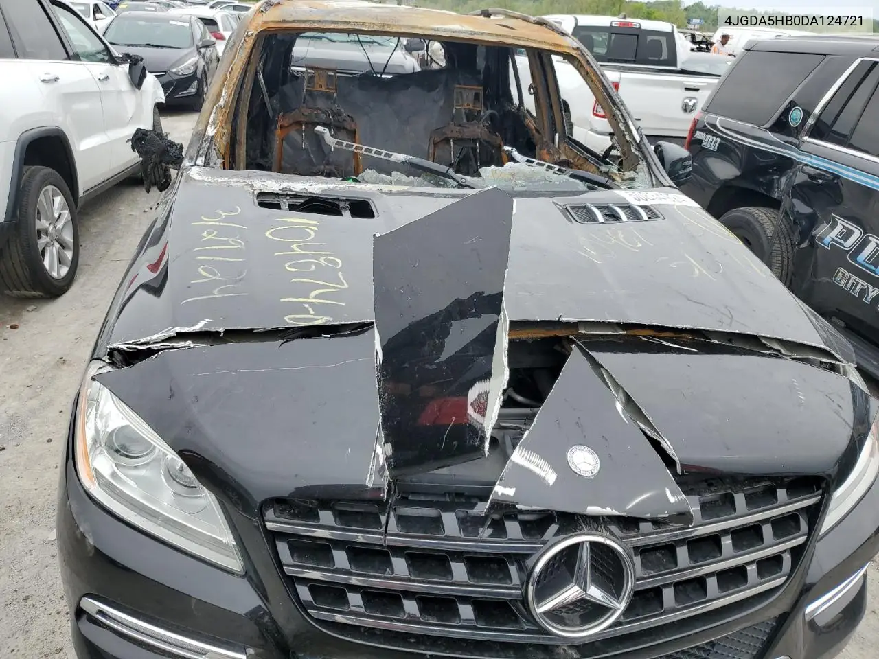 2013 Mercedes-Benz Ml 350 4Matic VIN: 4JGDA5HB0DA124721 Lot: 50834924