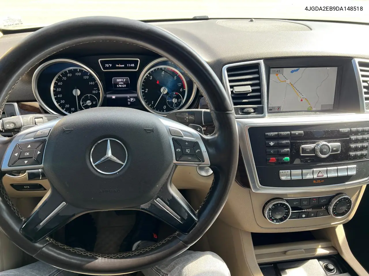 2013 Mercedes-Benz Ml 350 Bluetec VIN: 4JGDA2EB9DA148518 Lot: 57175705