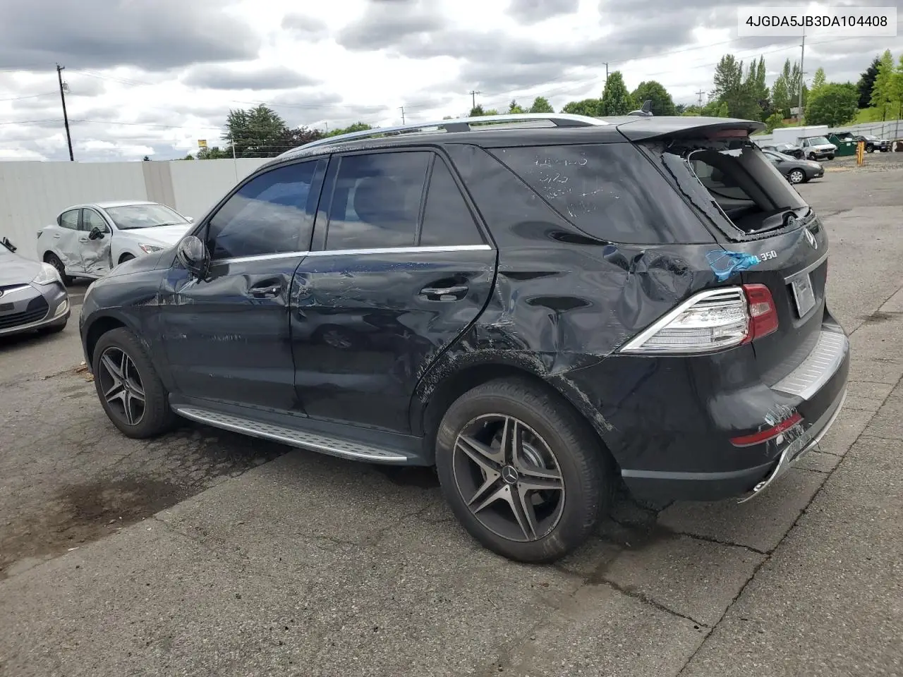 2013 Mercedes-Benz Ml 350 VIN: 4JGDA5JB3DA104408 Lot: 59235335