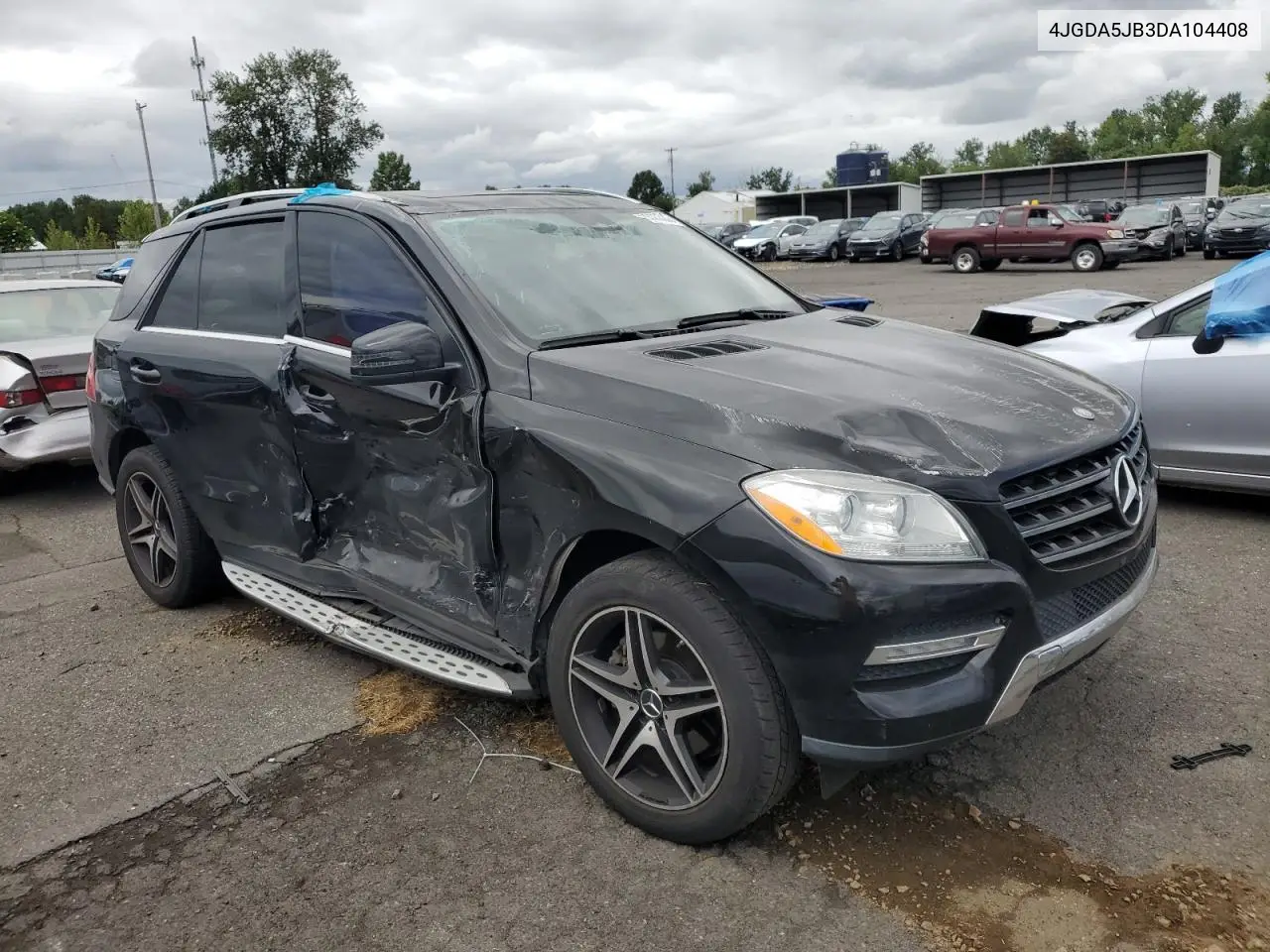 2013 Mercedes-Benz Ml 350 VIN: 4JGDA5JB3DA104408 Lot: 59235335