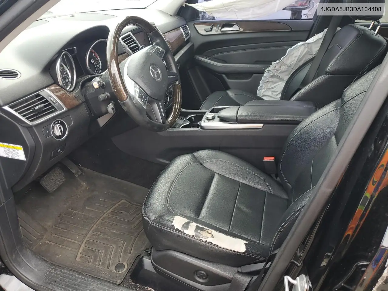 2013 Mercedes-Benz Ml 350 VIN: 4JGDA5JB3DA104408 Lot: 59235335