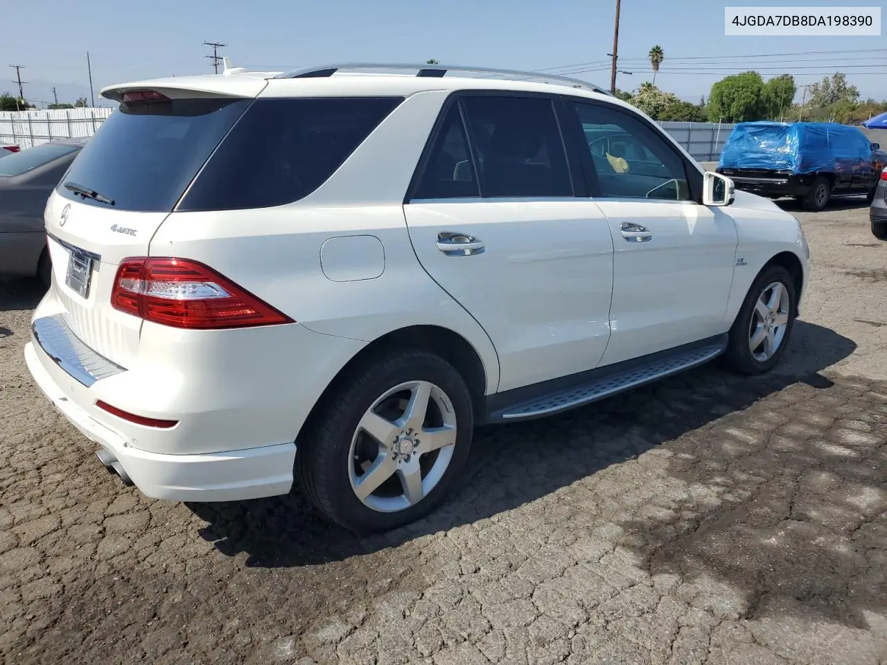 2013 Mercedes-Benz Ml 550 4Matic VIN: 4JGDA7DB8DA198390 Lot: 62422525