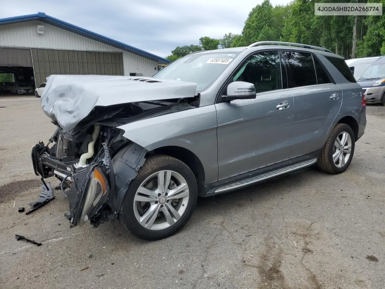 2013 Mercedes-Benz Ml 350 4Matic VIN: 4JGDA5HB2DA265774 Lot: 62687405