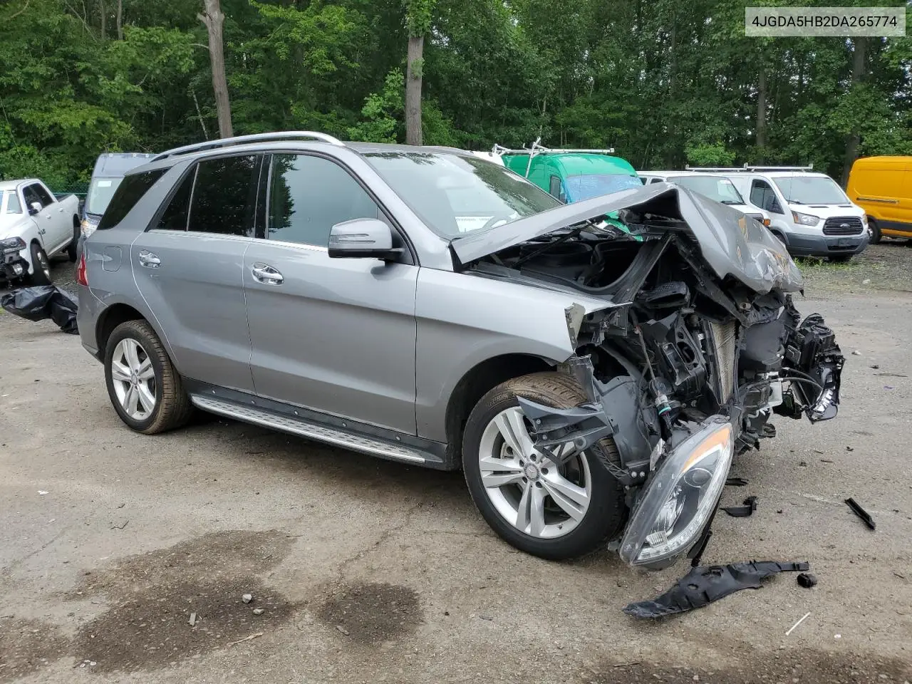 2013 Mercedes-Benz Ml 350 4Matic VIN: 4JGDA5HB2DA265774 Lot: 62687405