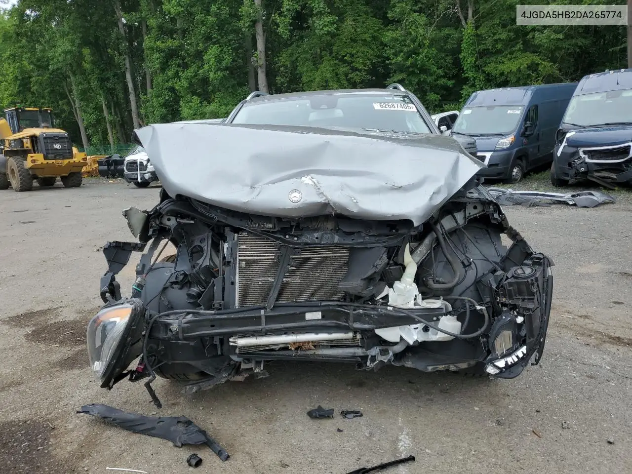 2013 Mercedes-Benz Ml 350 4Matic VIN: 4JGDA5HB2DA265774 Lot: 62687405