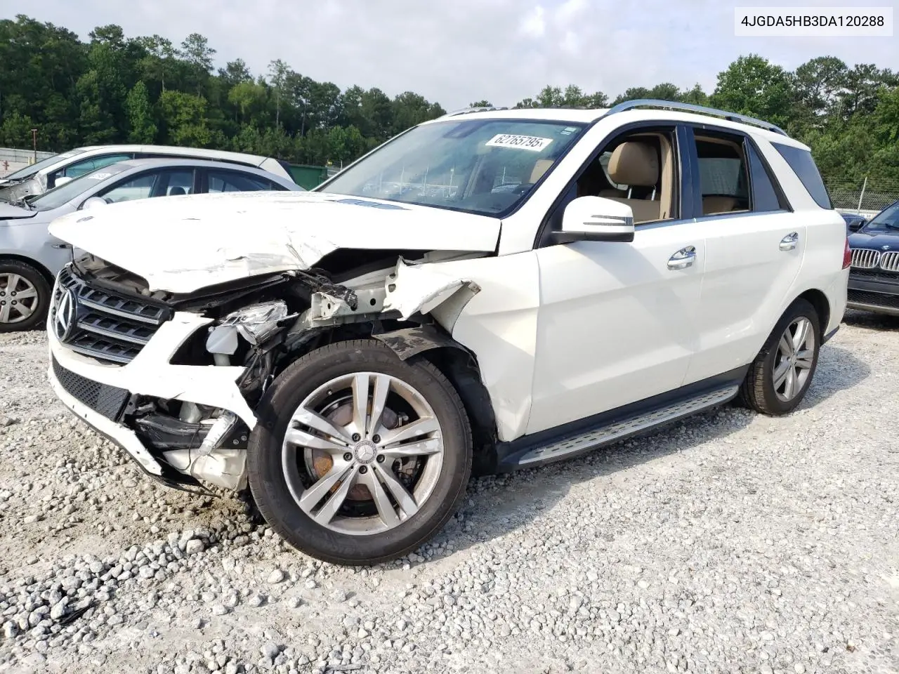 2013 Mercedes-Benz Ml 350 4Matic VIN: 4JGDA5HB3DA120288 Lot: 62765795