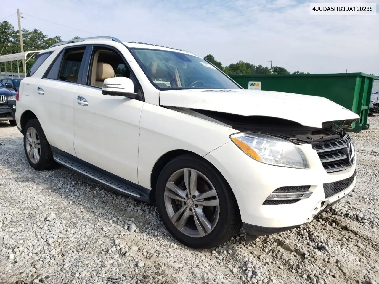 2013 Mercedes-Benz Ml 350 4Matic VIN: 4JGDA5HB3DA120288 Lot: 62765795