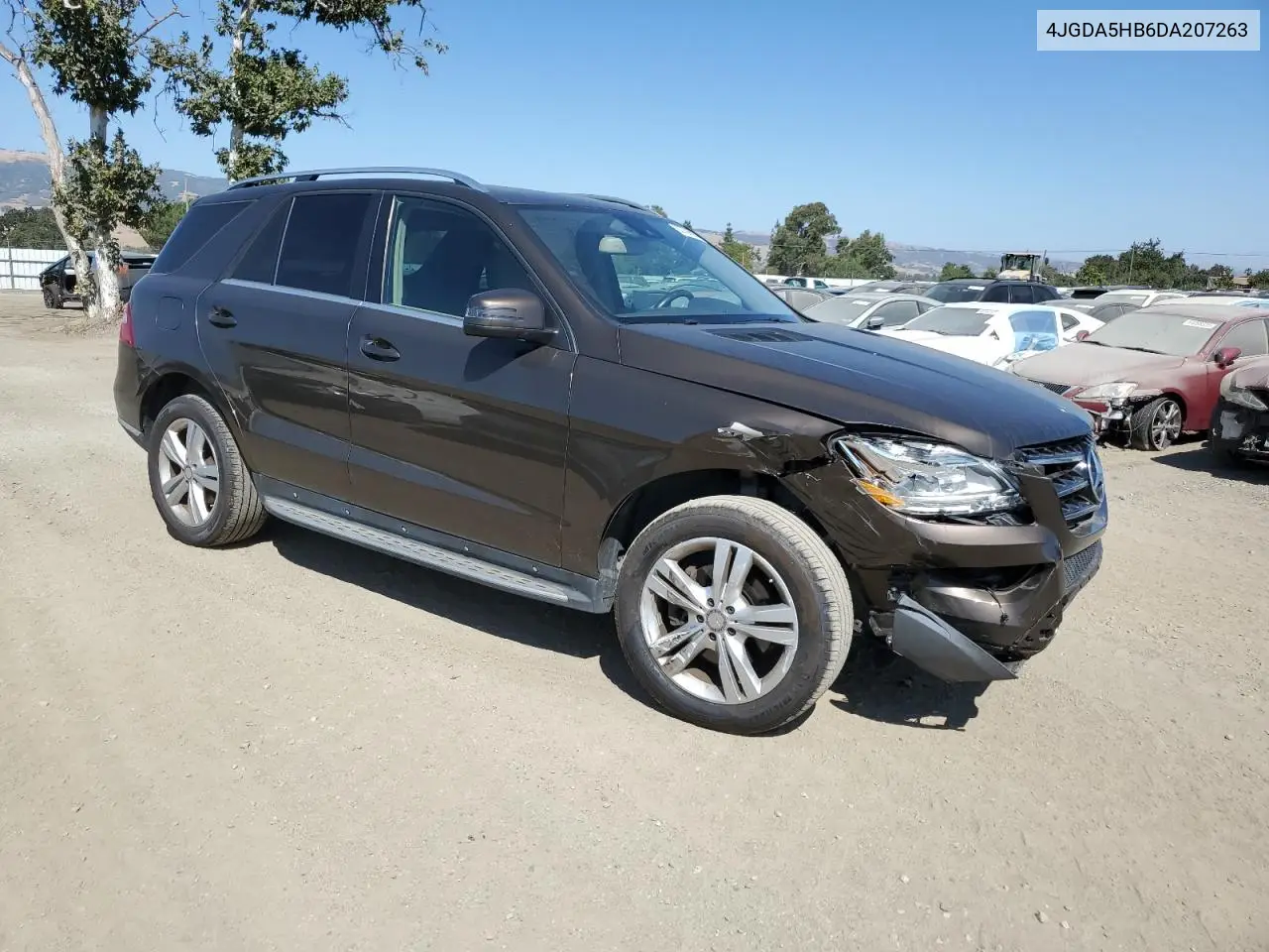 2013 Mercedes-Benz Ml 350 4Matic VIN: 4JGDA5HB6DA207263 Lot: 62789685