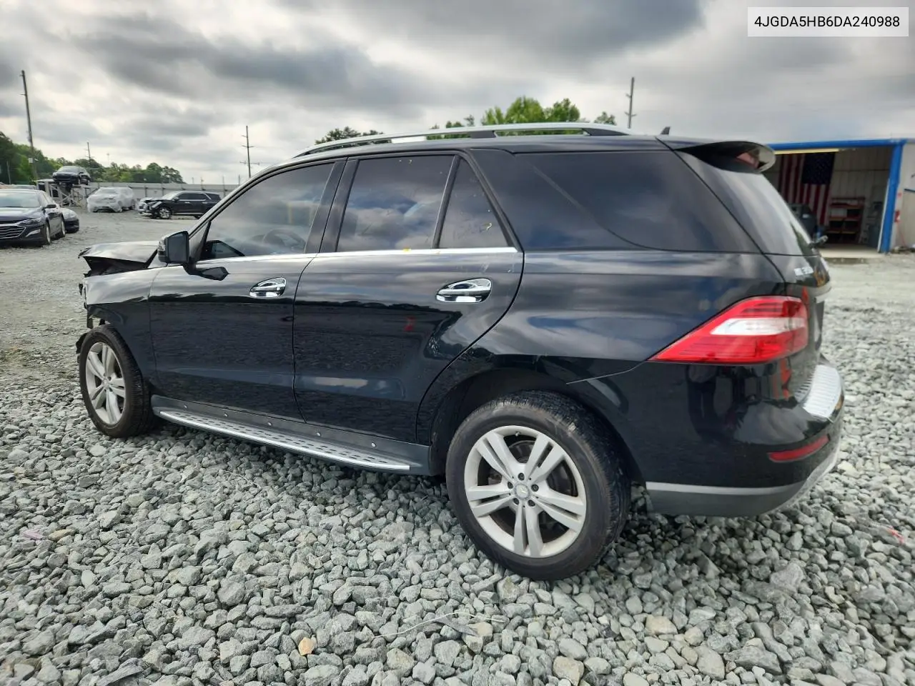 2013 Mercedes-Benz Ml 350 4Matic VIN: 4JGDA5HB6DA240988 Lot: 63257985