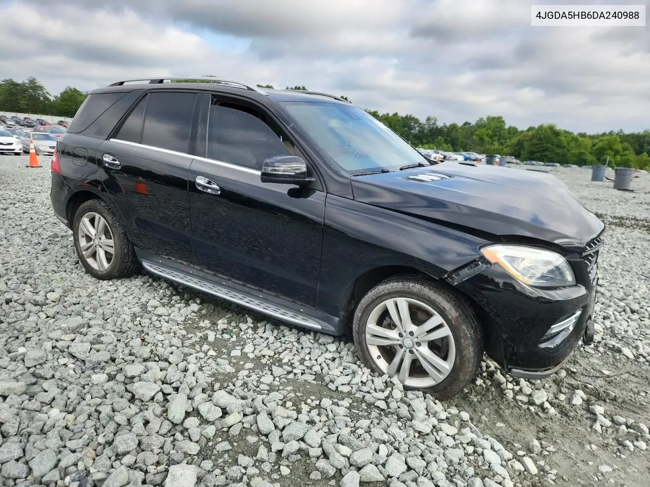 2013 Mercedes-Benz Ml 350 4Matic VIN: 4JGDA5HB6DA240988 Lot: 63257985