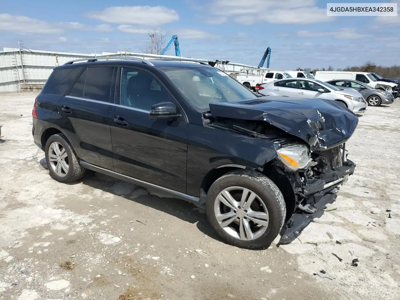 2014 Mercedes-Benz Ml 350 4Matic VIN: 4JGDA5HBXEA342358 Lot: 51053215
