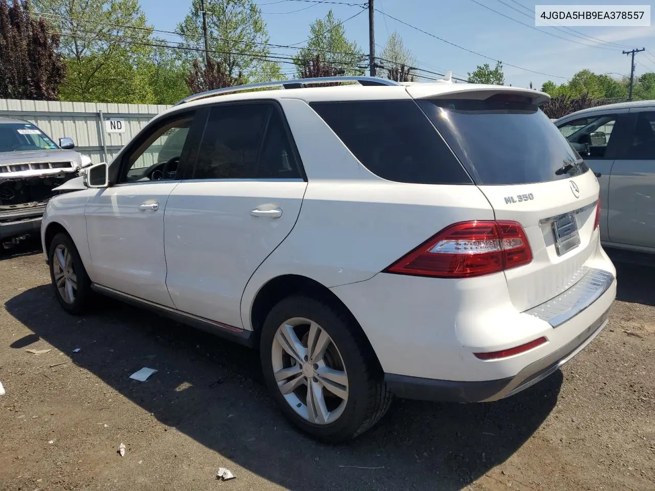 2014 Mercedes-Benz Ml 350 4Matic VIN: 4JGDA5HB9EA378557 Lot: 55847155