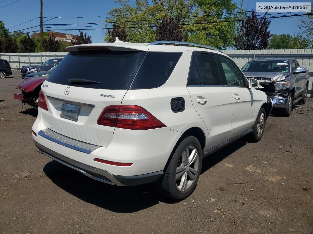 2014 Mercedes-Benz Ml 350 4Matic VIN: 4JGDA5HB9EA378557 Lot: 55847155