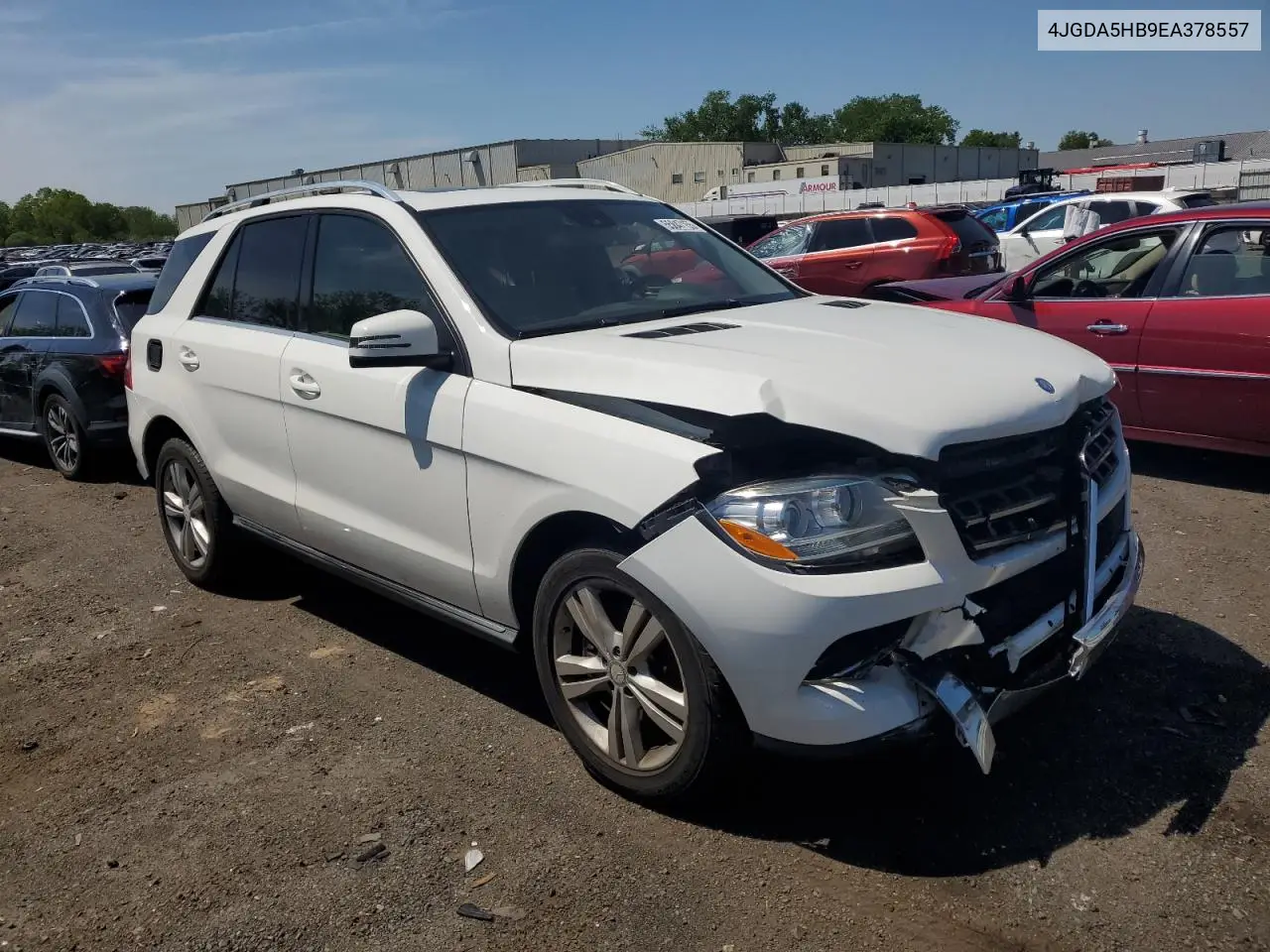 2014 Mercedes-Benz Ml 350 4Matic VIN: 4JGDA5HB9EA378557 Lot: 55847155