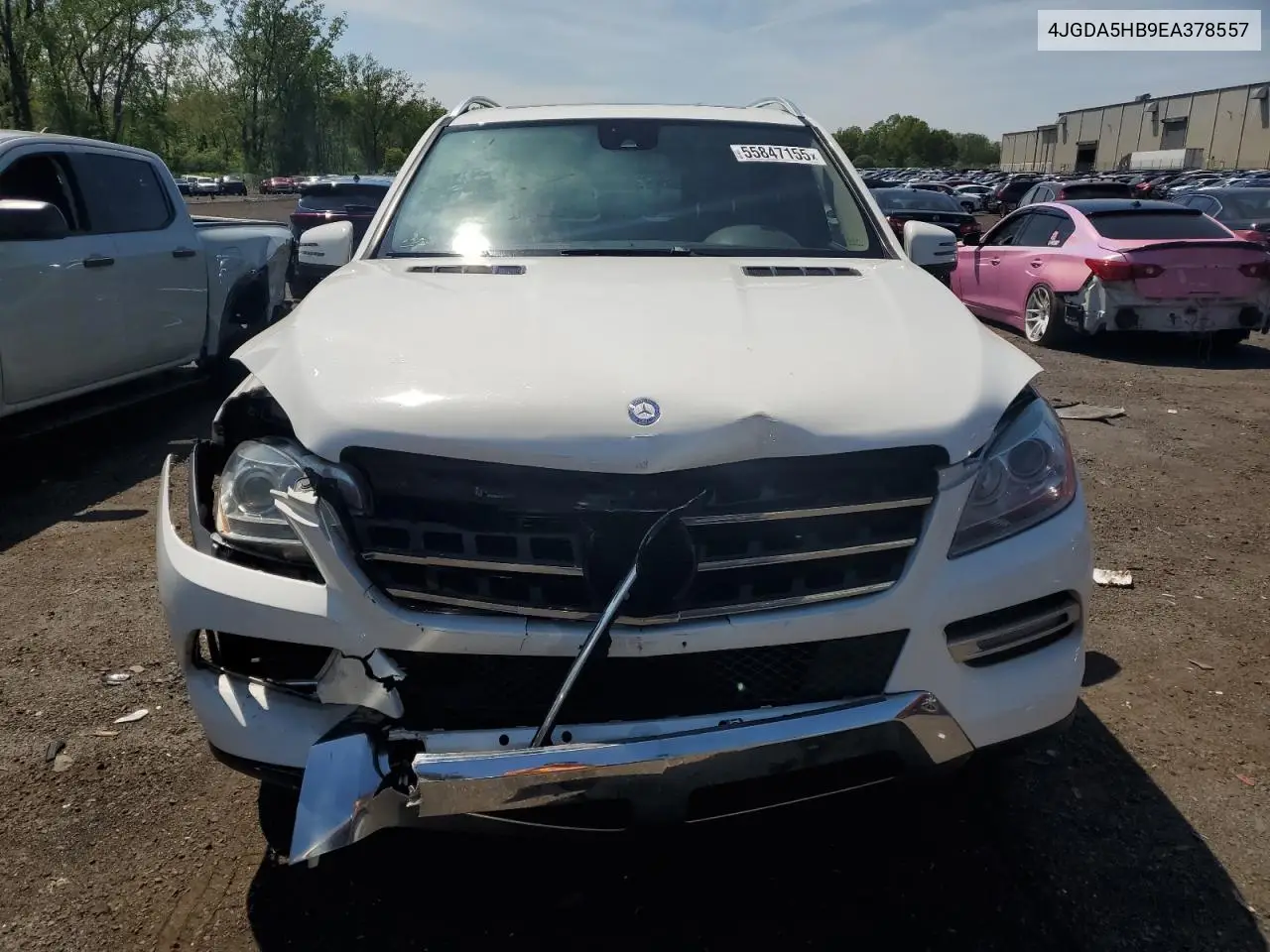 2014 Mercedes-Benz Ml 350 4Matic VIN: 4JGDA5HB9EA378557 Lot: 55847155