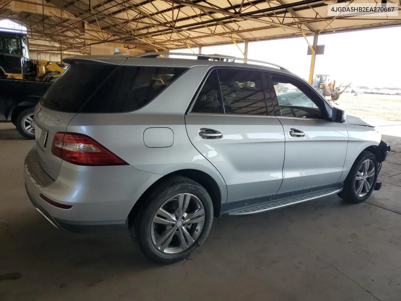 2014 Mercedes-Benz Ml 350 4Matic VIN: 4JGDA5HB2EA270667 Lot: 56003115