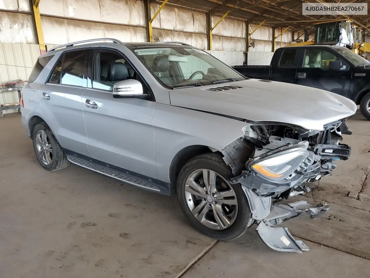 2014 Mercedes-Benz Ml 350 4Matic VIN: 4JGDA5HB2EA270667 Lot: 56003115