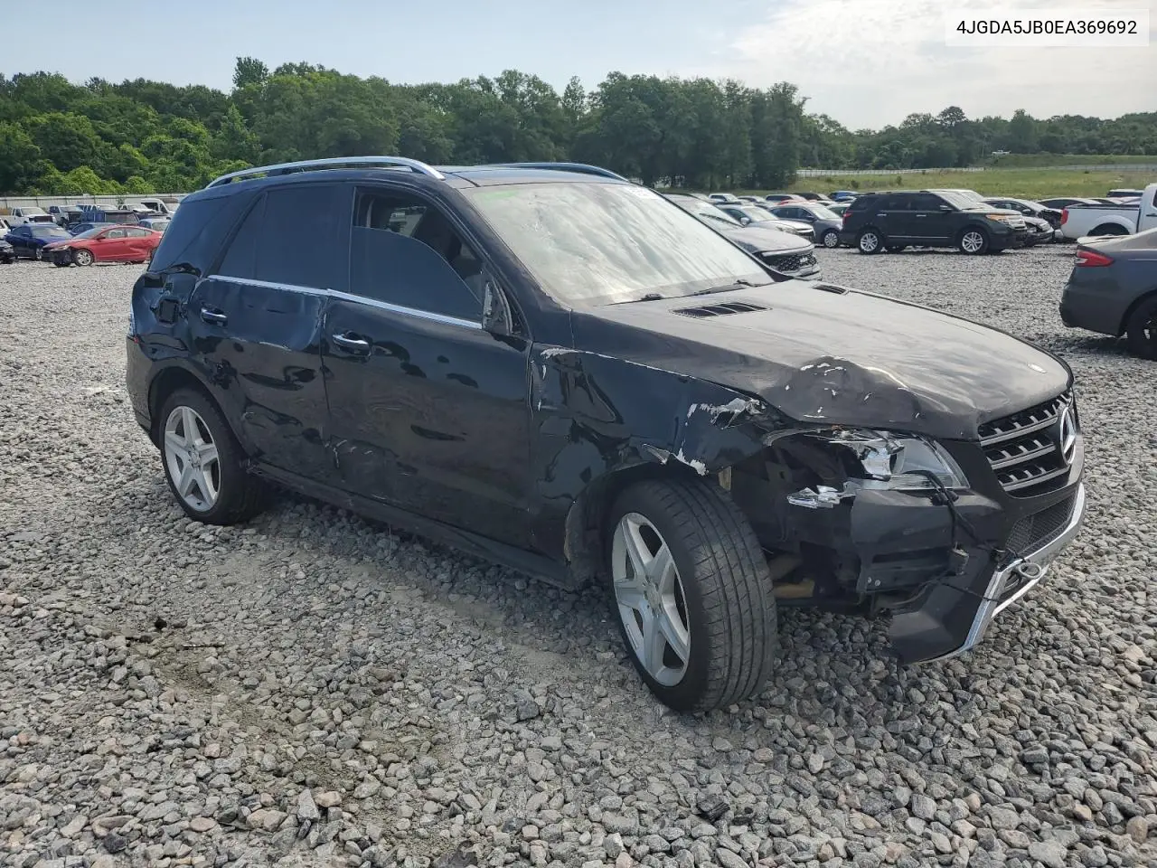2014 Mercedes-Benz Ml 350 VIN: 4JGDA5JB0EA369692 Lot: 57531935