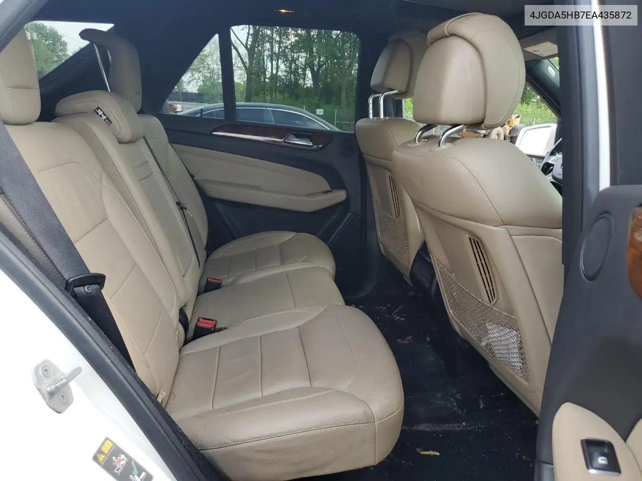 2014 Mercedes-Benz Ml 350 4Matic VIN: 4JGDA5HB7EA435872 Lot: 62069815