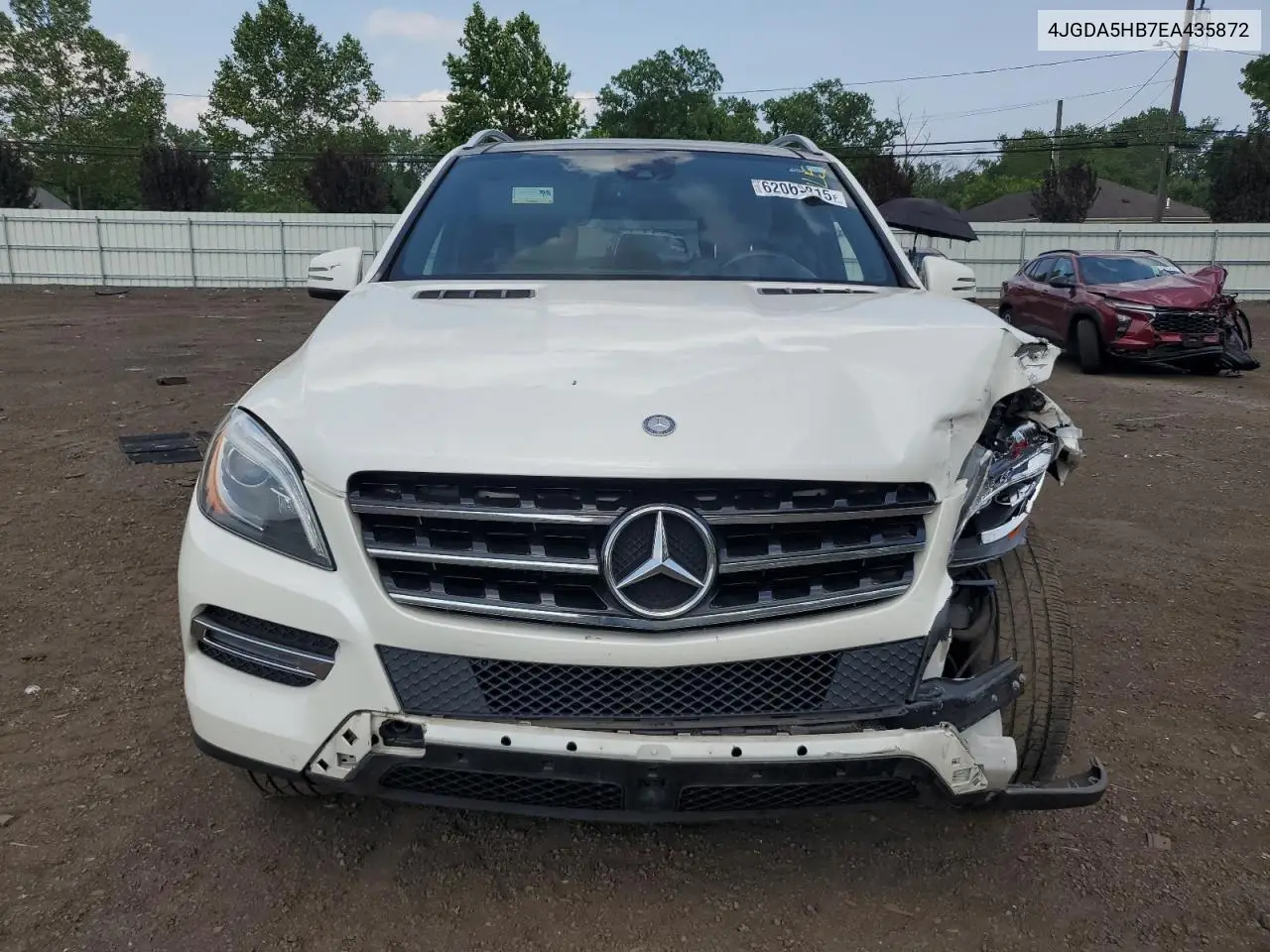 2014 Mercedes-Benz Ml 350 4Matic VIN: 4JGDA5HB7EA435872 Lot: 62069815