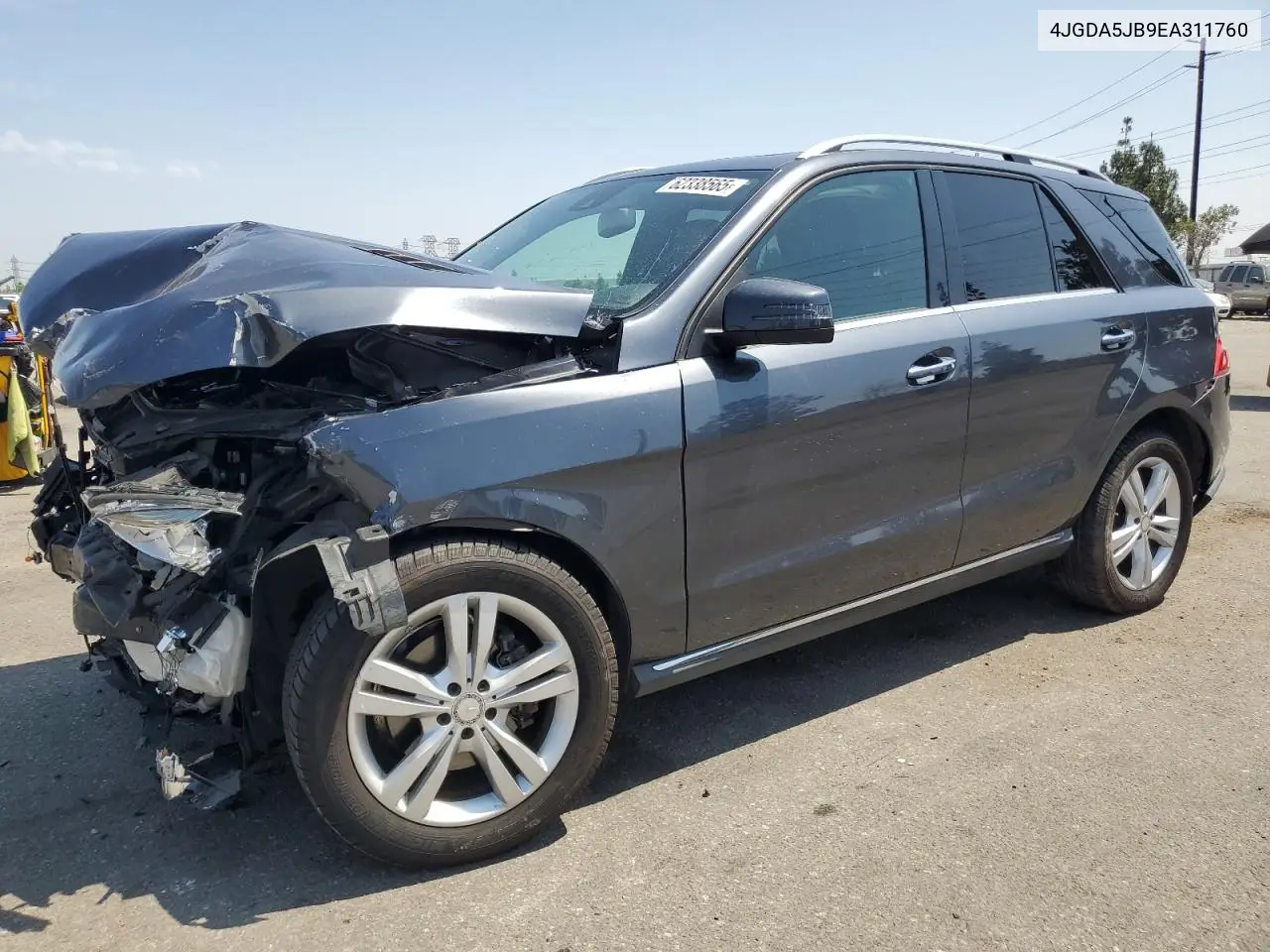 2014 Mercedes-Benz Ml 350 VIN: 4JGDA5JB9EA311760 Lot: 62338565