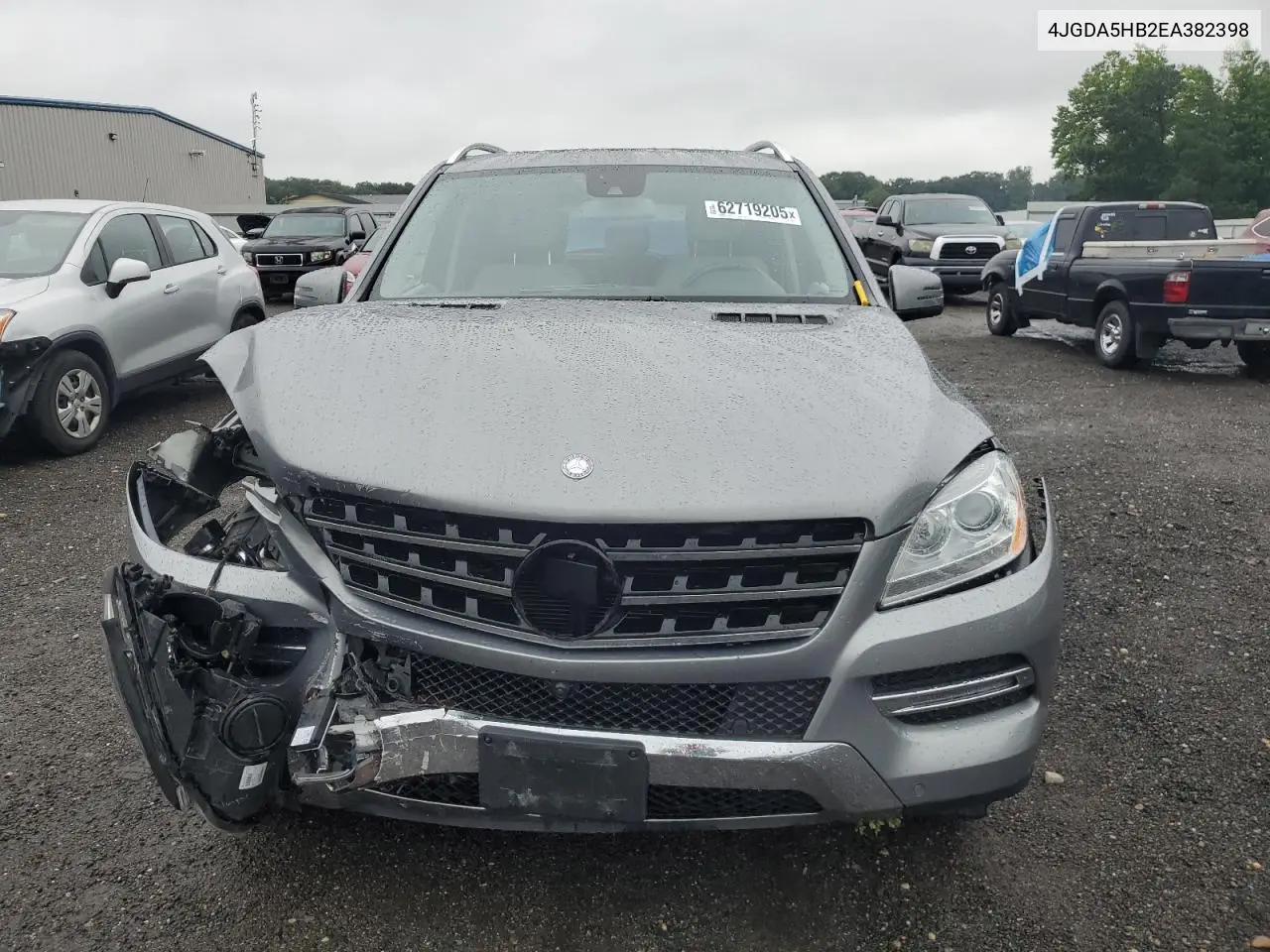 2014 Mercedes-Benz Ml 350 4Matic VIN: 4JGDA5HB2EA382398 Lot: 62719205
