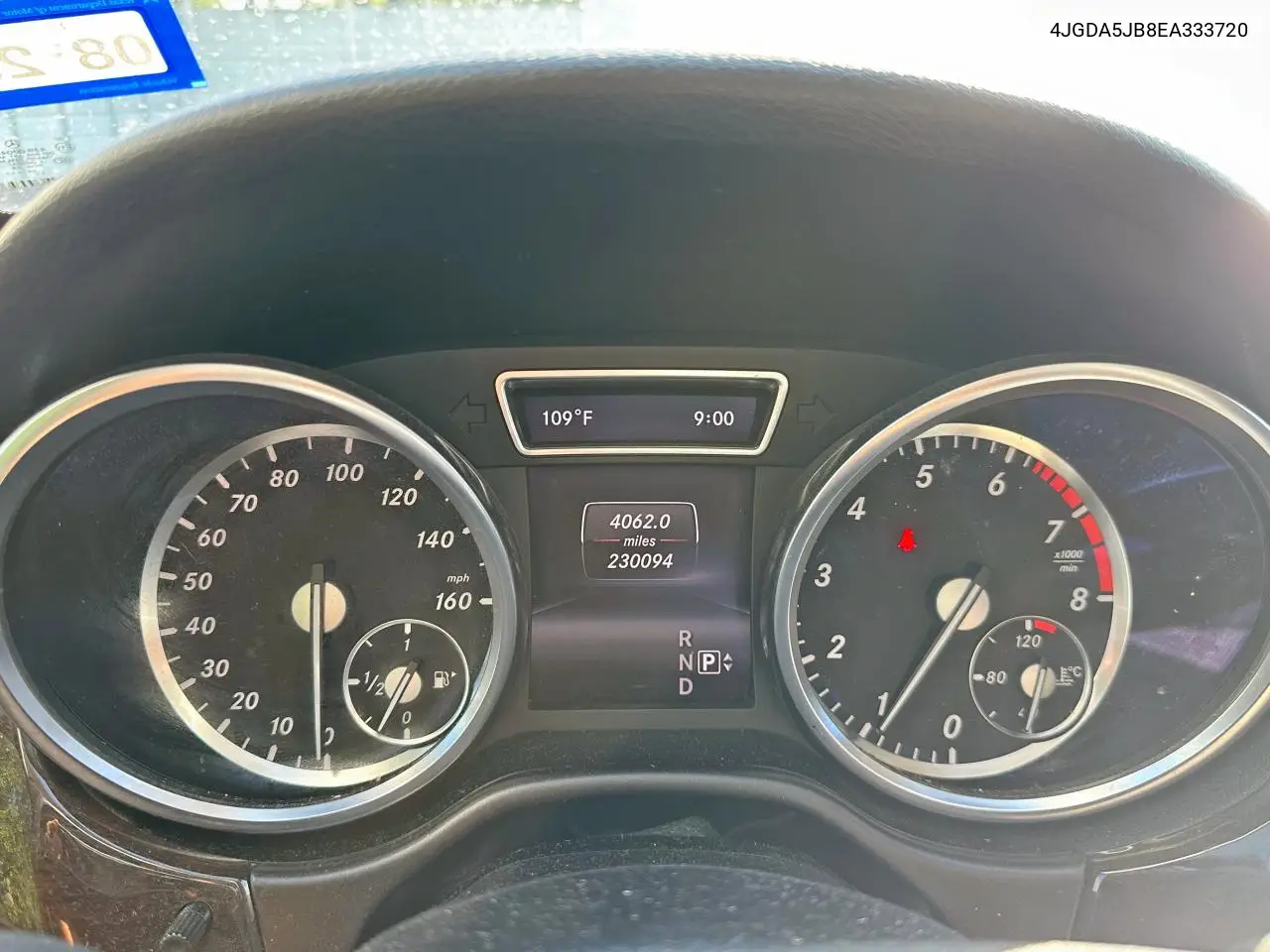 2014 Mercedes-Benz Ml 350 VIN: 4JGDA5JB8EA333720 Lot: 63008205