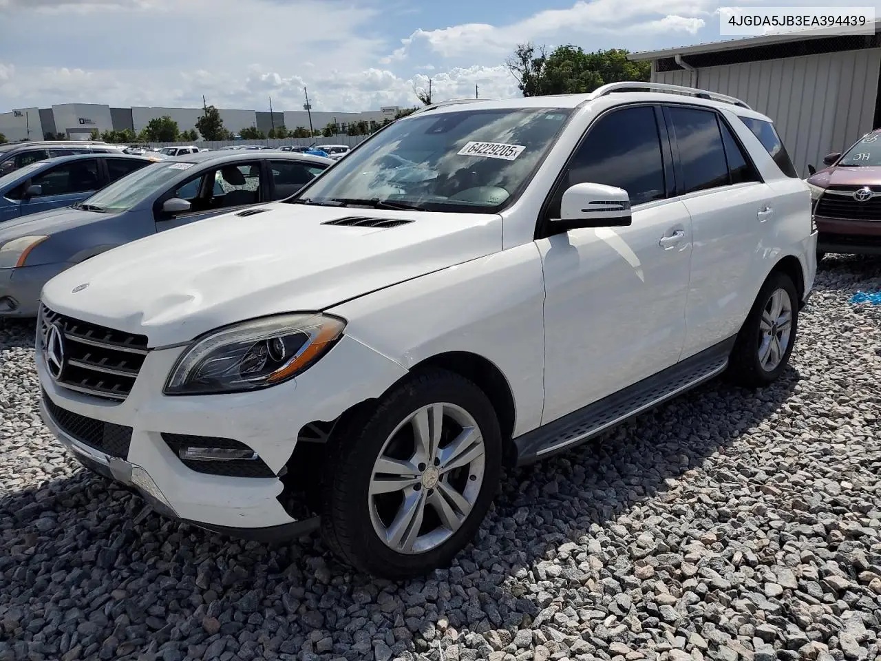 2014 Mercedes-Benz Ml 350 VIN: 4JGDA5JB3EA394439 Lot: 64229205
