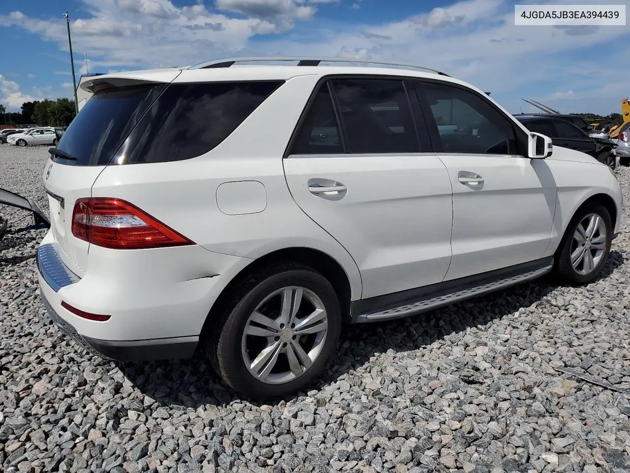 2014 Mercedes-Benz Ml 350 VIN: 4JGDA5JB3EA394439 Lot: 64229205