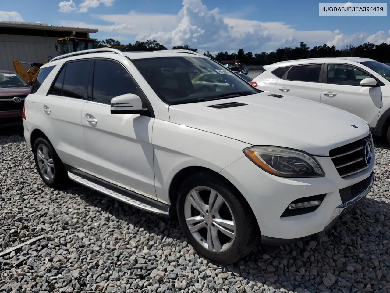 2014 Mercedes-Benz Ml 350 VIN: 4JGDA5JB3EA394439 Lot: 64229205