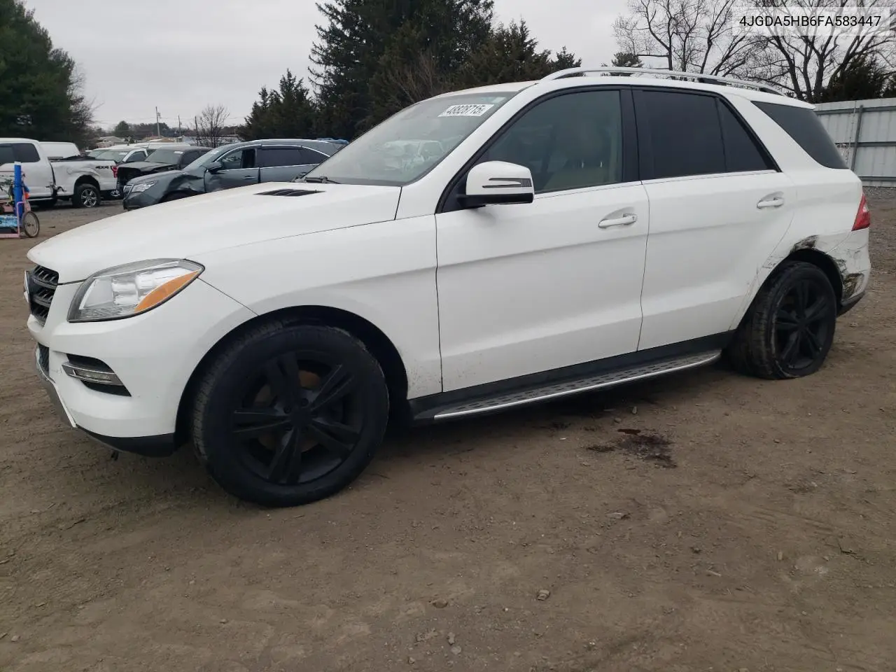 2015 Mercedes-Benz Ml 350 4Matic VIN: 4JGDA5HB6FA583447 Lot: 48828715