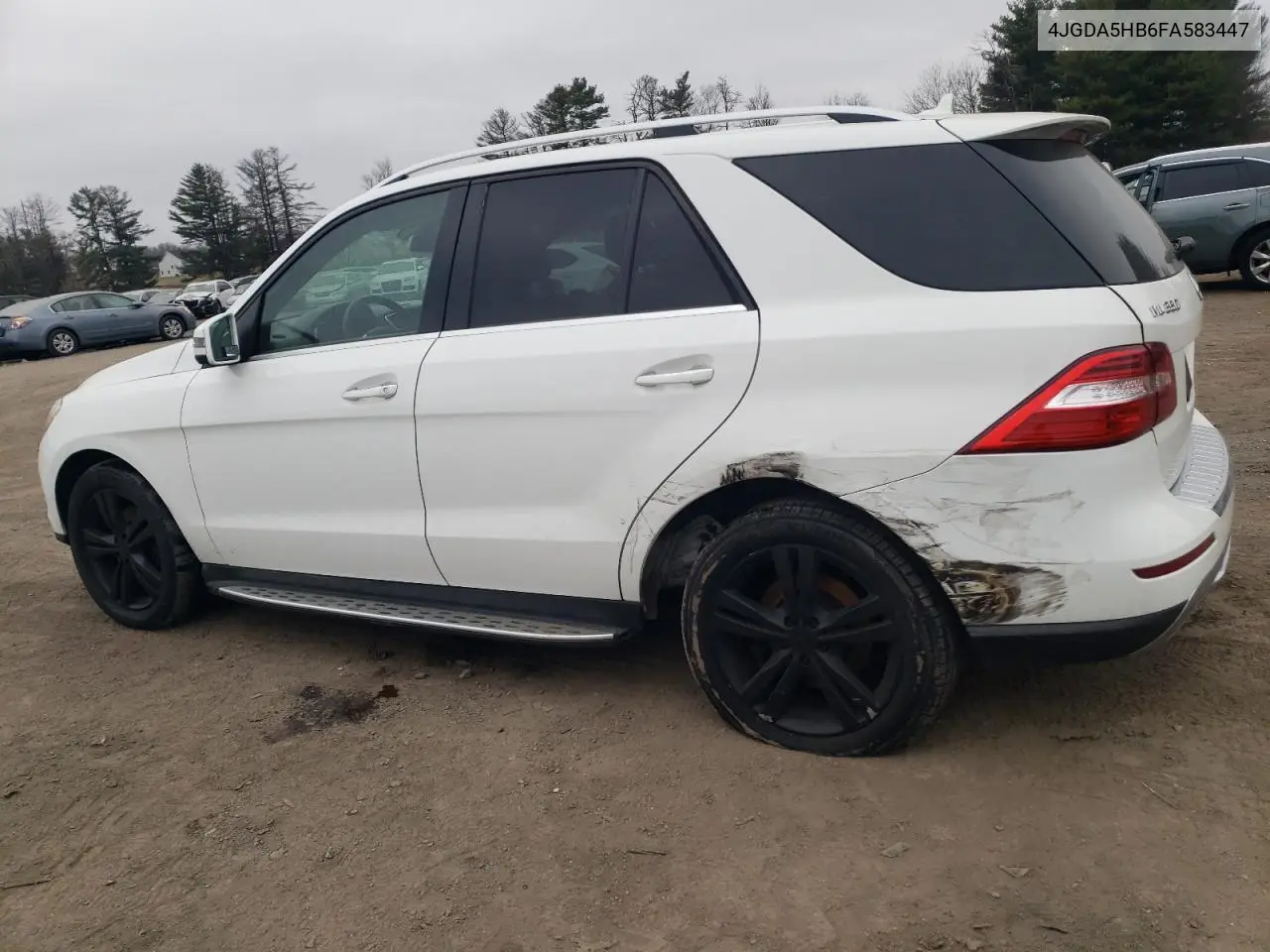 2015 Mercedes-Benz Ml 350 4Matic VIN: 4JGDA5HB6FA583447 Lot: 48828715