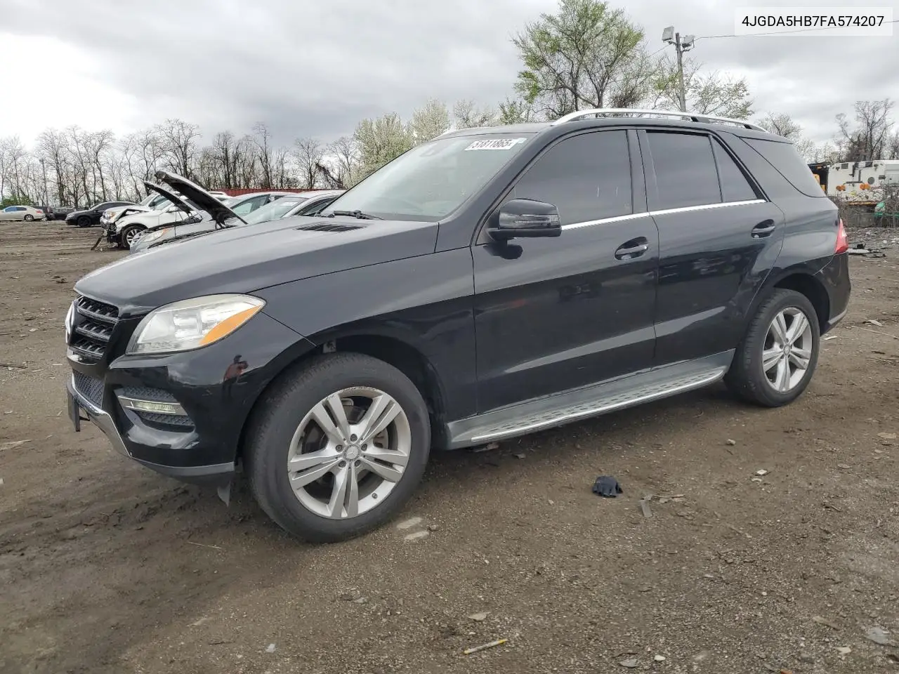 2015 Mercedes-Benz Ml 350 4Matic VIN: 4JGDA5HB7FA574207 Lot: 51811865