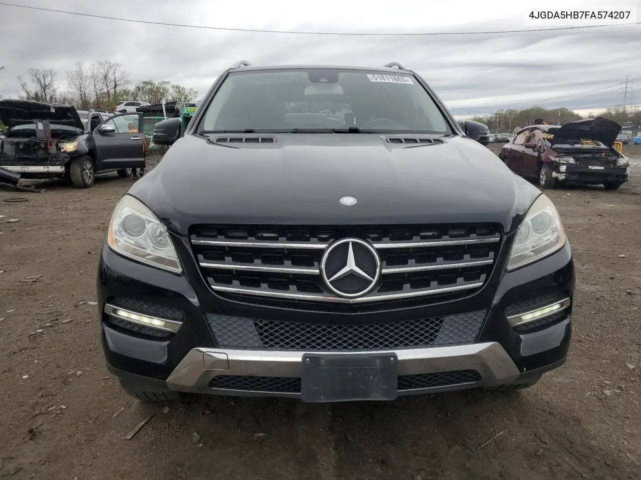 2015 Mercedes-Benz Ml 350 4Matic VIN: 4JGDA5HB7FA574207 Lot: 51811865