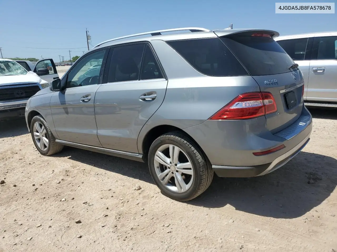 2015 Mercedes-Benz Ml 350 VIN: 4JGDA5JB8FA578678 Lot: 52737465