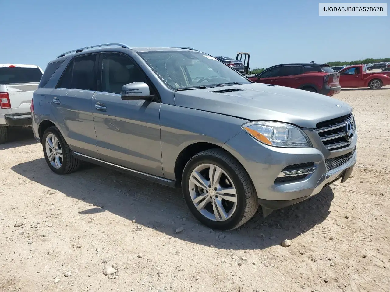 2015 Mercedes-Benz Ml 350 VIN: 4JGDA5JB8FA578678 Lot: 52737465