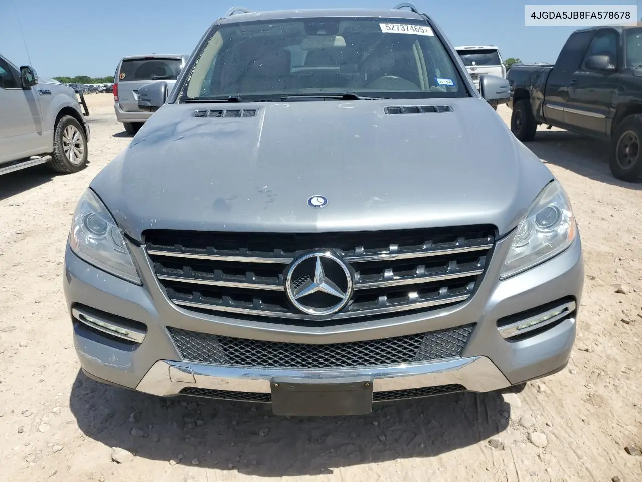 2015 Mercedes-Benz Ml 350 VIN: 4JGDA5JB8FA578678 Lot: 52737465