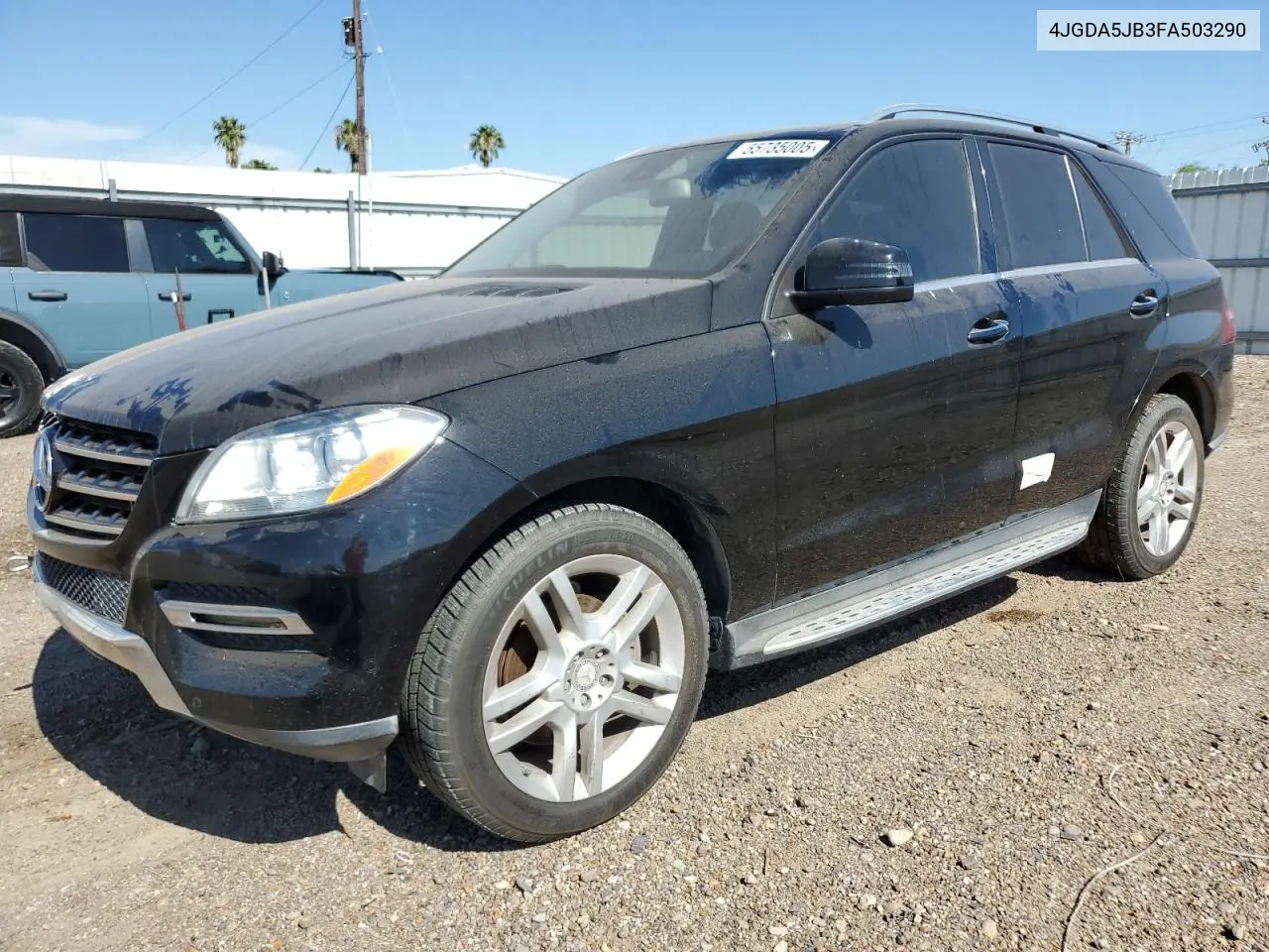 2015 Mercedes-Benz Ml 350 VIN: 4JGDA5JB3FA503290 Lot: 55735005