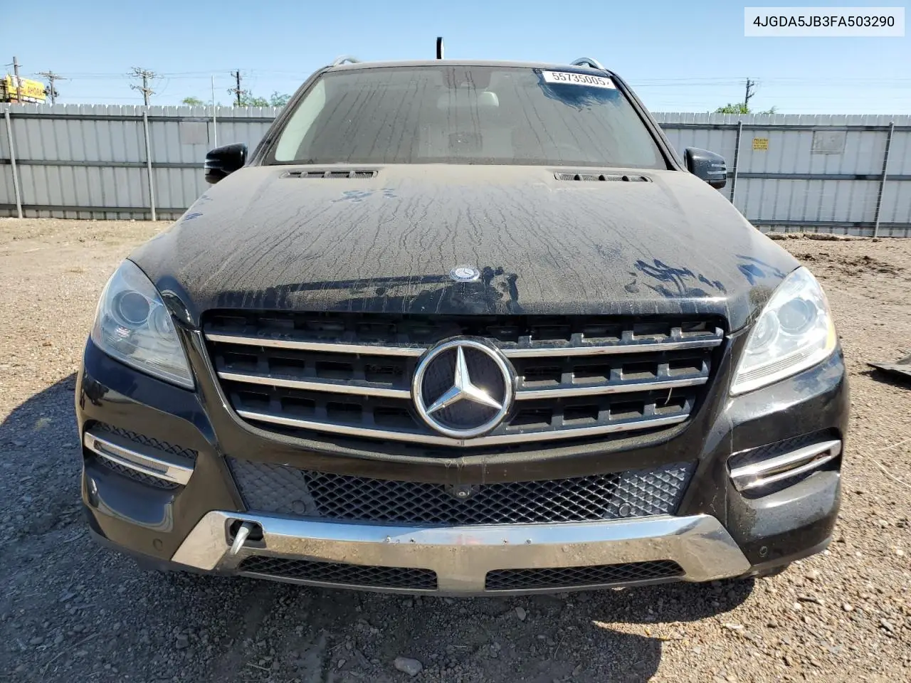2015 Mercedes-Benz Ml 350 VIN: 4JGDA5JB3FA503290 Lot: 55735005