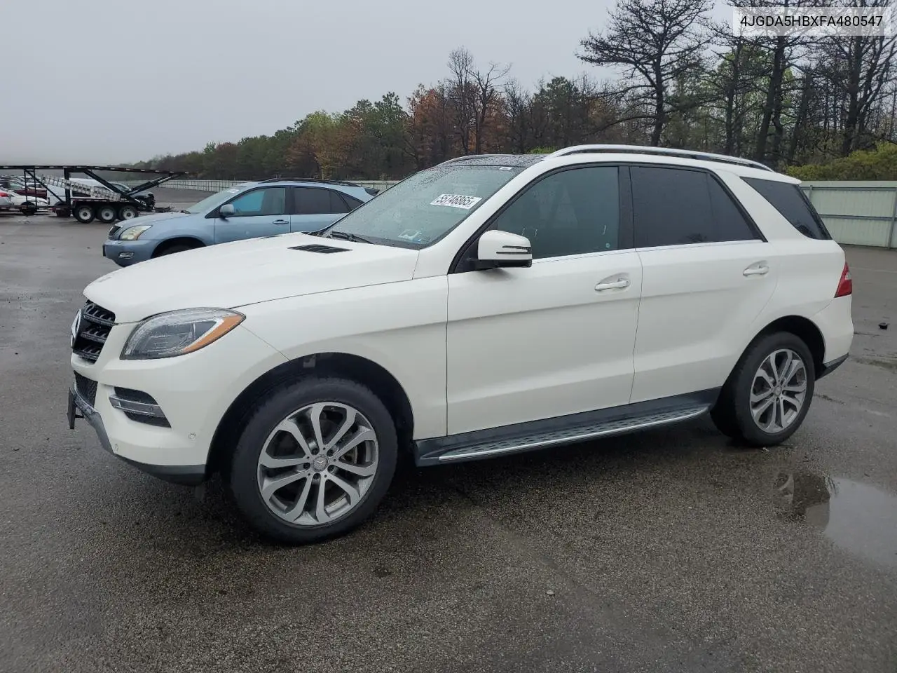 2015 Mercedes-Benz Ml 350 4Matic VIN: 4JGDA5HBXFA480547 Lot: 55746865