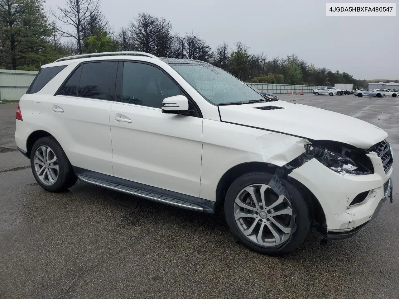 2015 Mercedes-Benz Ml 350 4Matic VIN: 4JGDA5HBXFA480547 Lot: 55746865