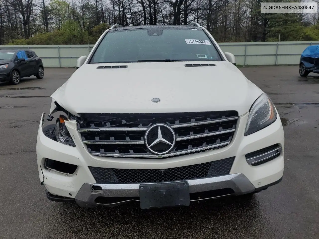 2015 Mercedes-Benz Ml 350 4Matic VIN: 4JGDA5HBXFA480547 Lot: 55746865
