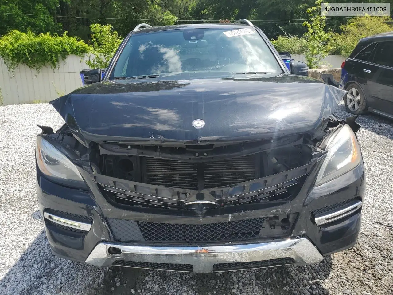 2015 Mercedes-Benz Ml 350 4Matic VIN: 4JGDA5HB0FA451008 Lot: 55783055