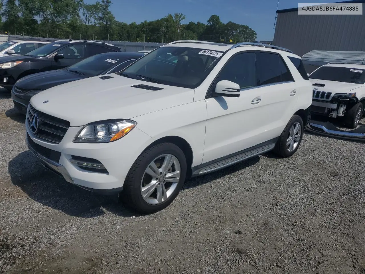 2015 Mercedes-Benz Ml 350 VIN: 4JGDA5JB6FA474335 Lot: 56154325