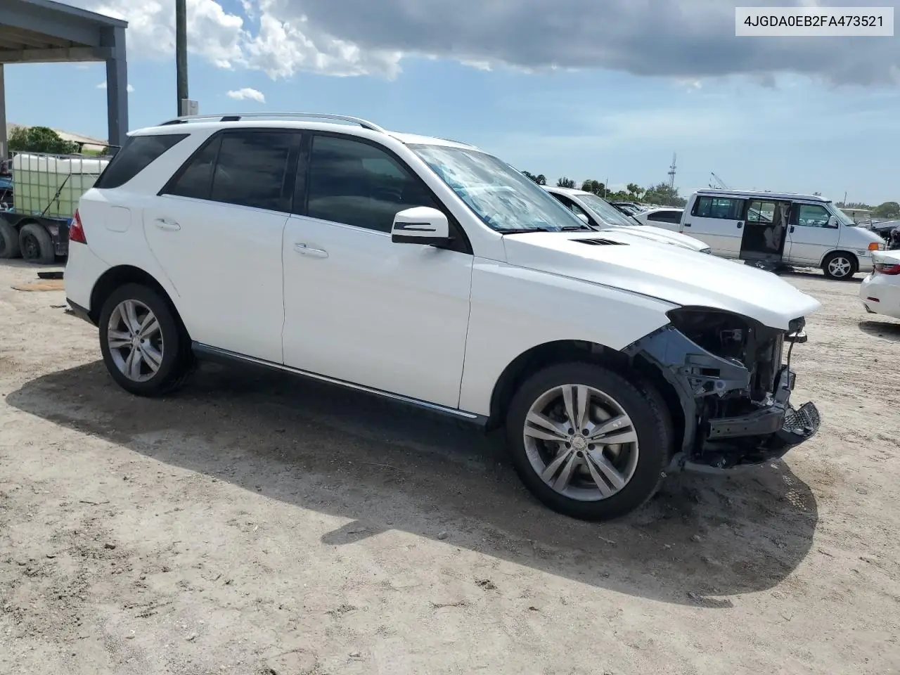 2015 Mercedes-Benz Ml 250 Bluetec VIN: 4JGDA0EB2FA473521 Lot: 56739445