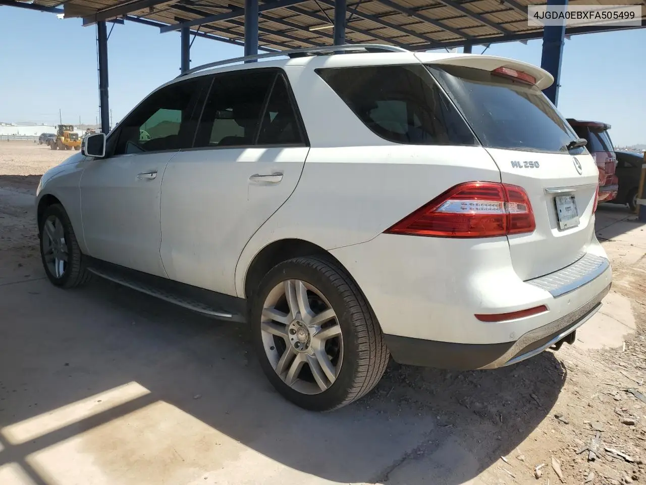 2015 Mercedes-Benz Ml 250 Bluetec VIN: 4JGDA0EBXFA505499 Lot: 56798805