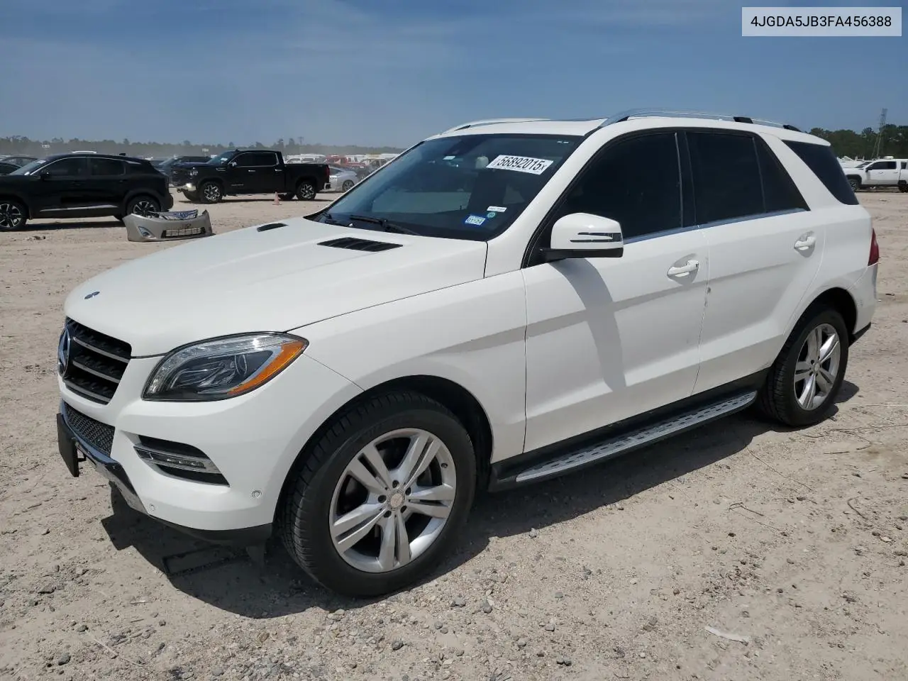 2015 Mercedes-Benz Ml 350 VIN: 4JGDA5JB3FA456388 Lot: 56892015