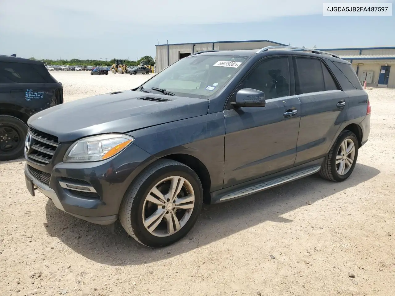 2015 Mercedes-Benz Ml 350 VIN: 4JGDA5JB2FA487597 Lot: 56939805