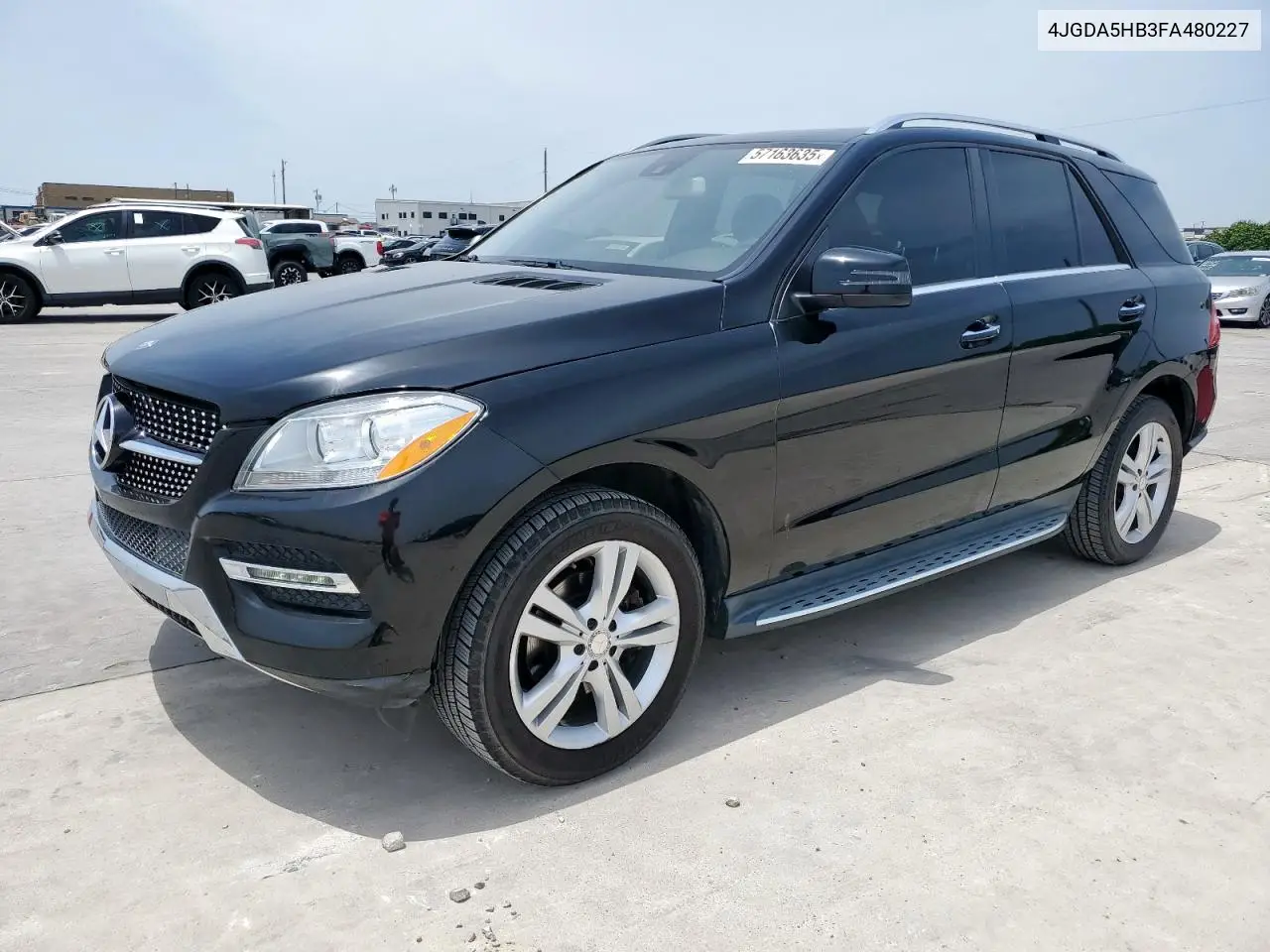 2015 Mercedes-Benz Ml 350 4Matic VIN: 4JGDA5HB3FA480227 Lot: 57163635