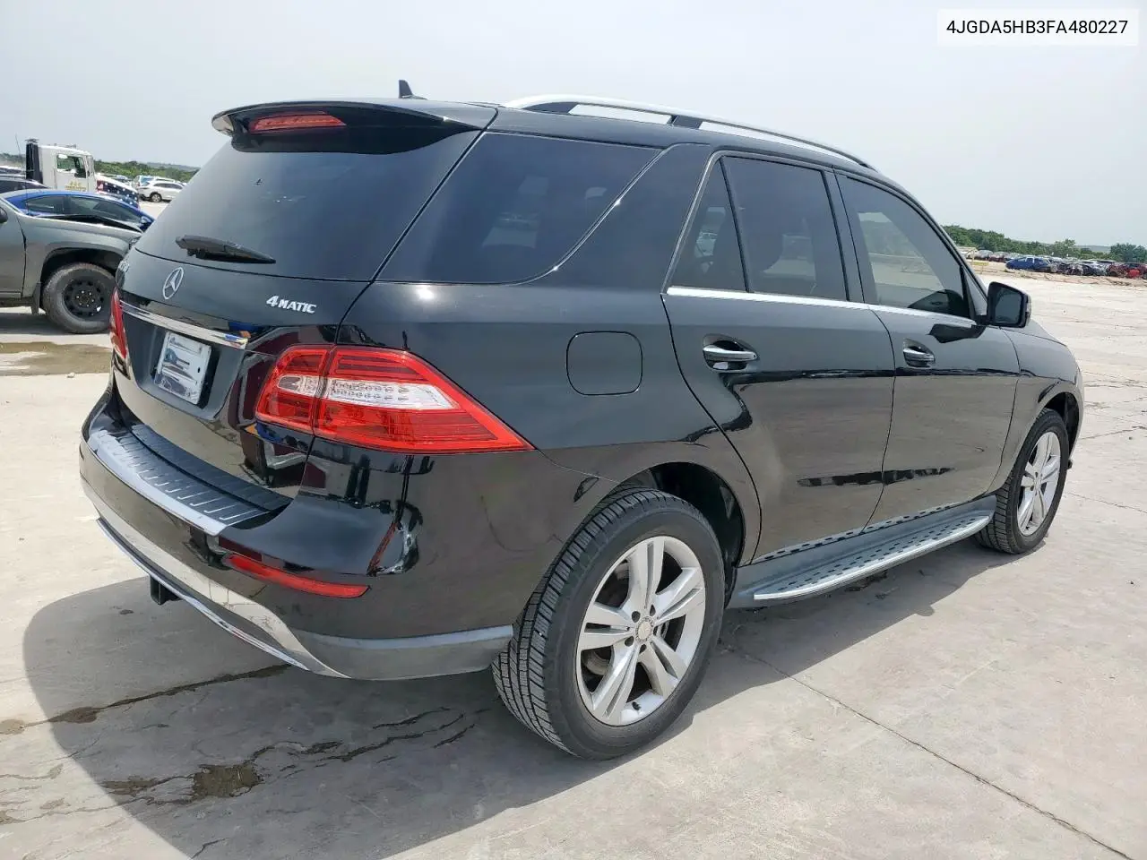 2015 Mercedes-Benz Ml 350 4Matic VIN: 4JGDA5HB3FA480227 Lot: 57163635